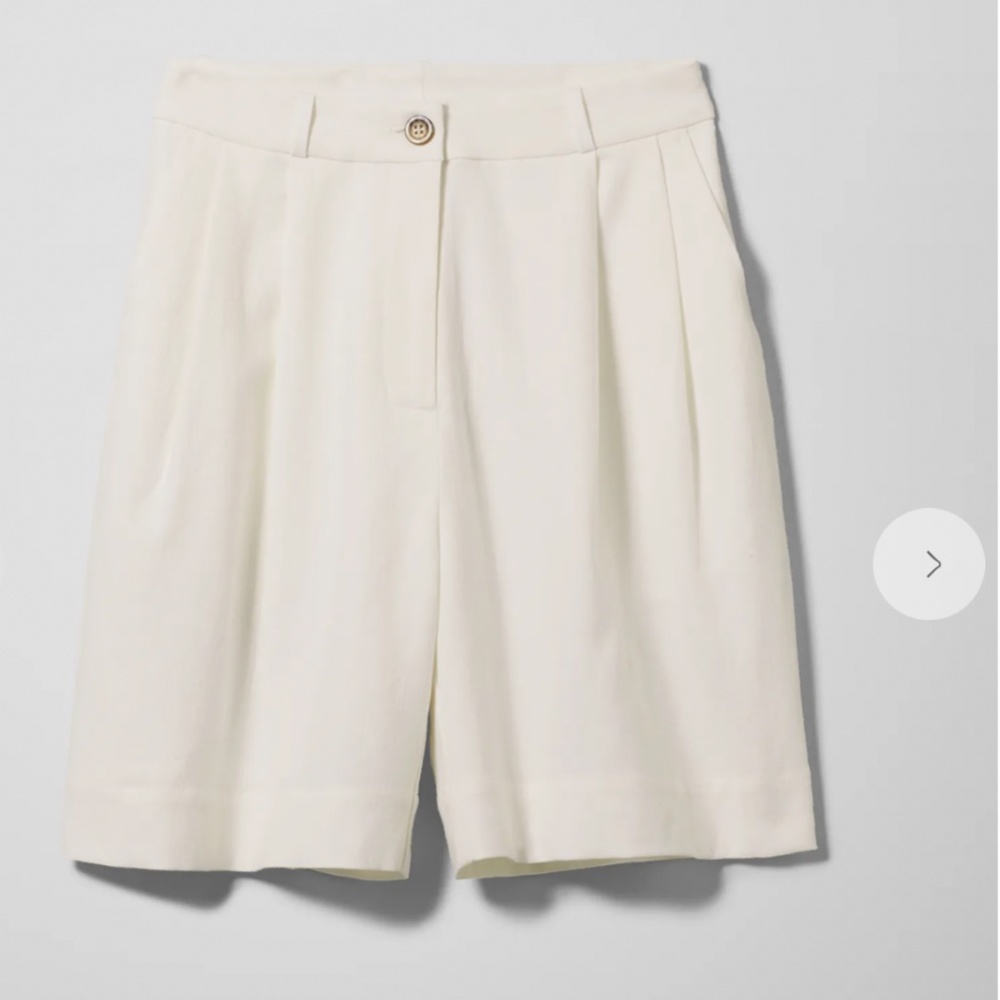 Weekday Lyon Shorts in White